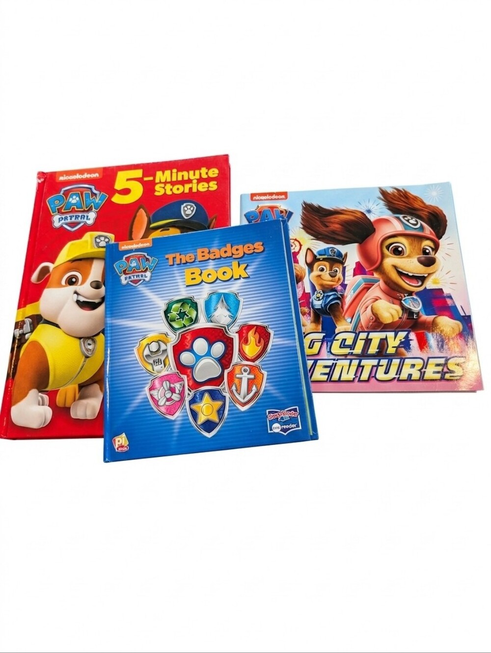 Paw Patrol Book Trio Bundle of 3 Colorful Books